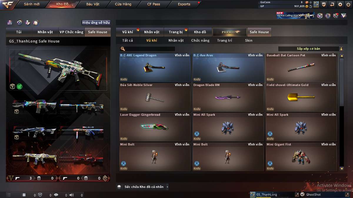 shop acc cf uy tin gia re